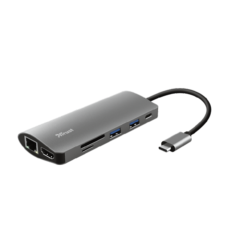 Vanaf daar Mentaliteit Negen Hardware Experts - Trust Dalyx 7-in-1 USB-C-adapter met meerdere poorten